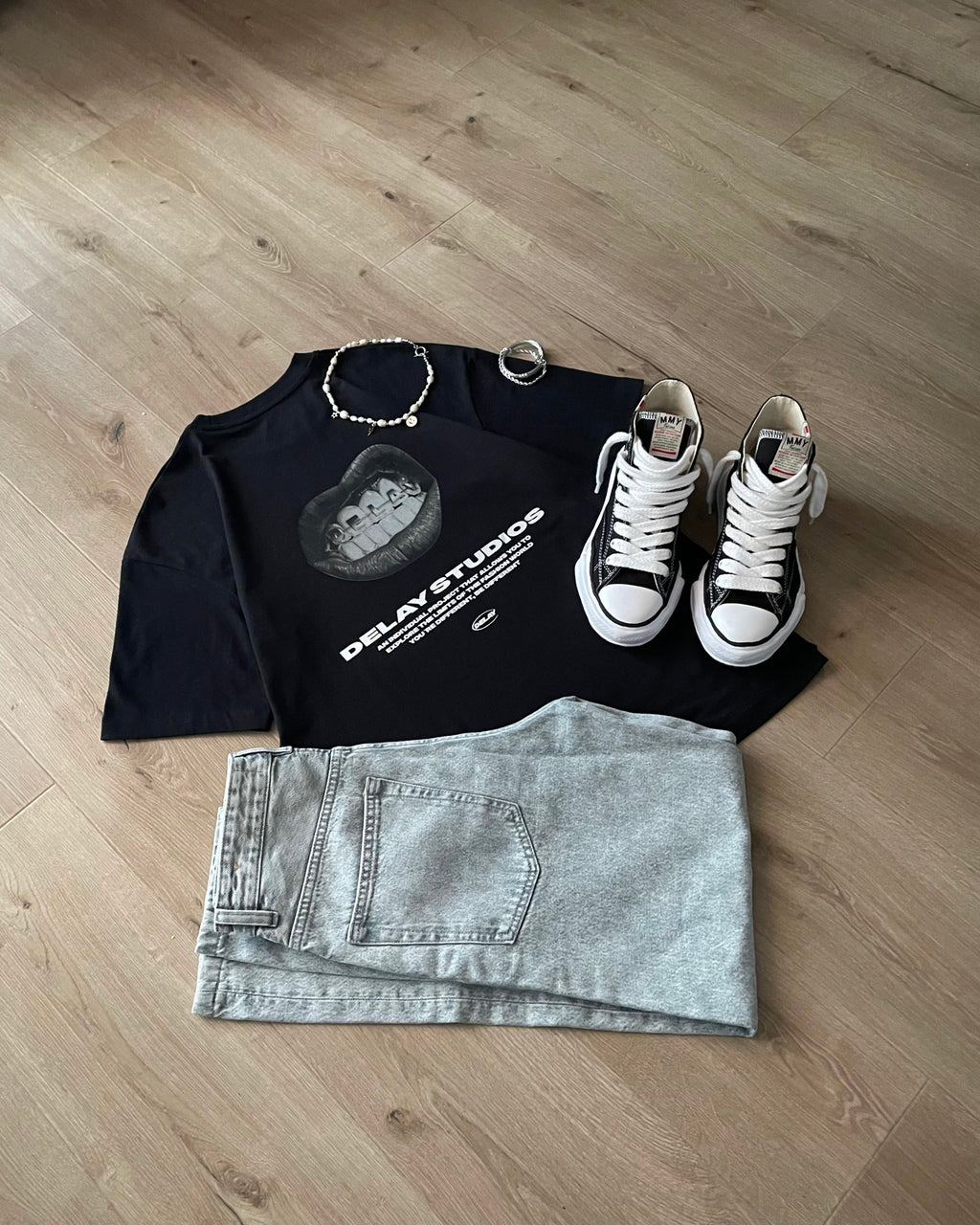 MOUTH BLACK T-SHIRT