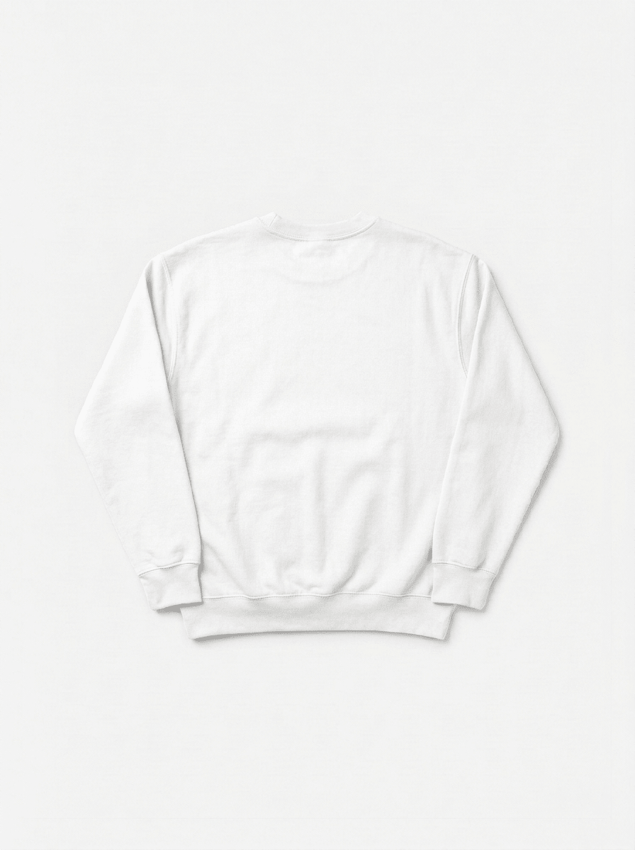 DELAY WHITE CREWNECK - Delaystudios
