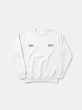 DELAY WHITE CREWNECK - Delaystudios