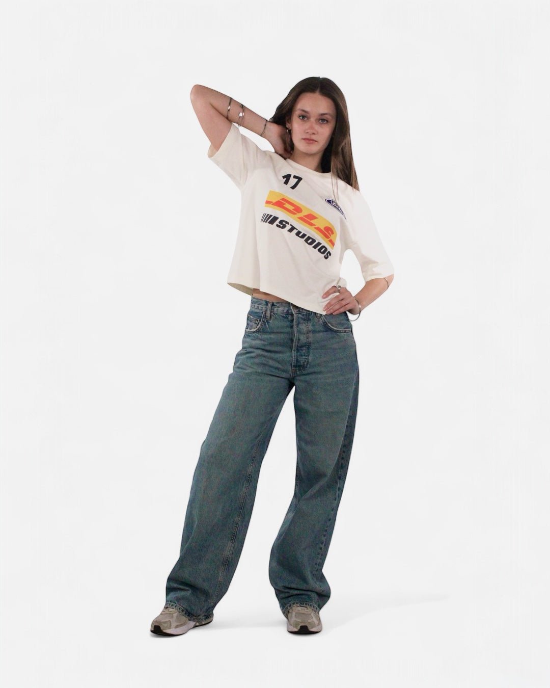 DLS ECRU BOXY T-SHIRT - Delaystudios