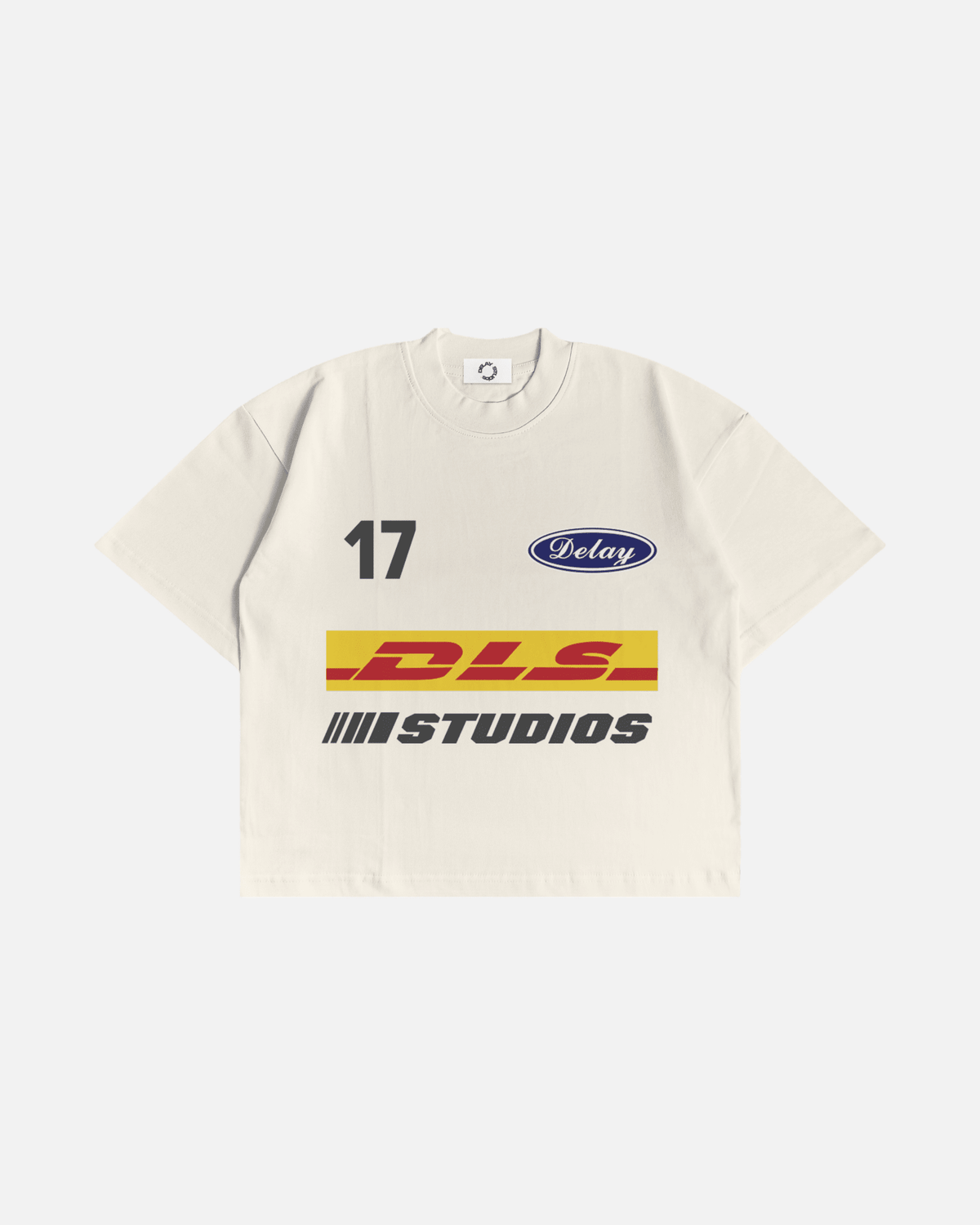 DLS ECRU BOXY T-SHIRT - Delaystudios