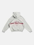 Sweatshirt cinza Dttm Grey Hoodie da Delaystudios, com capuz e ajuste na cintura, tecido confortável e casual.