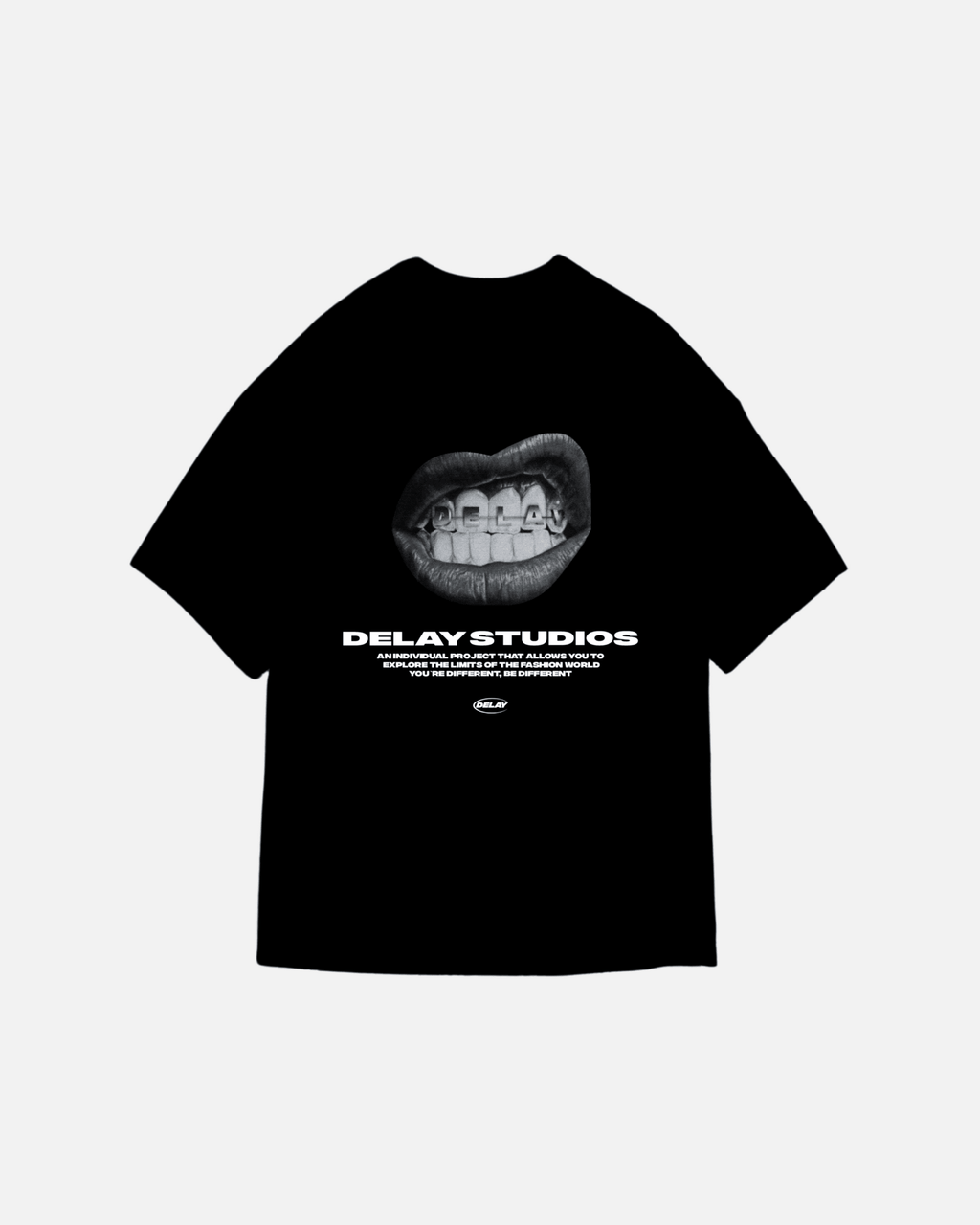 MOUTH BLACK T - SHIRT - Delaystudios