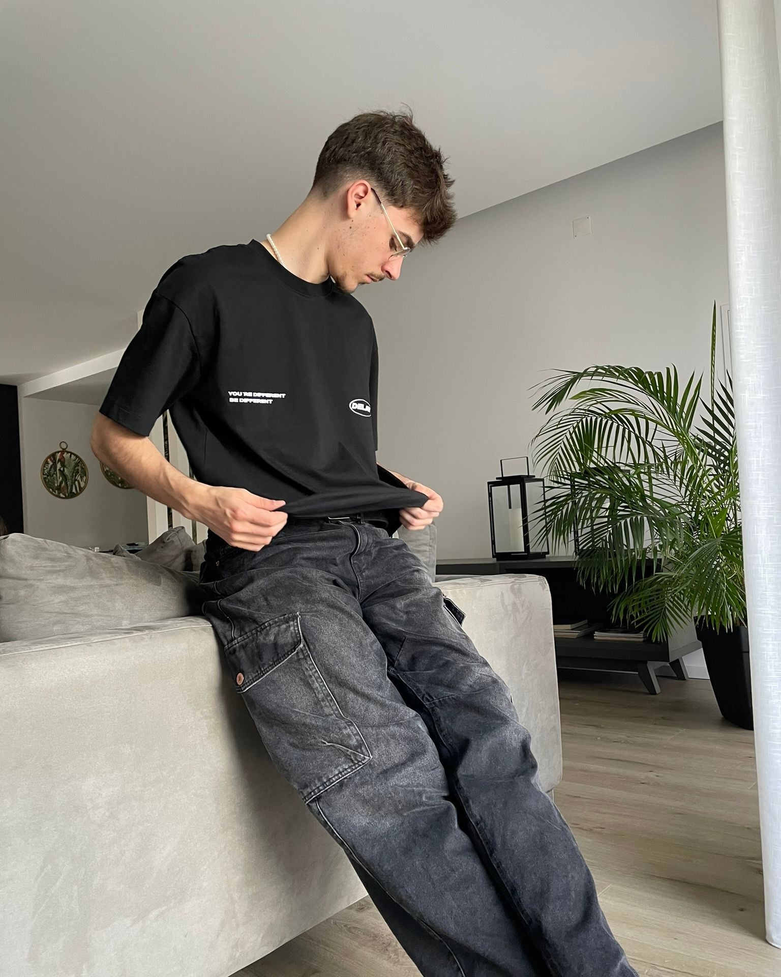 MOUTH BLACK T - SHIRT - Delaystudios