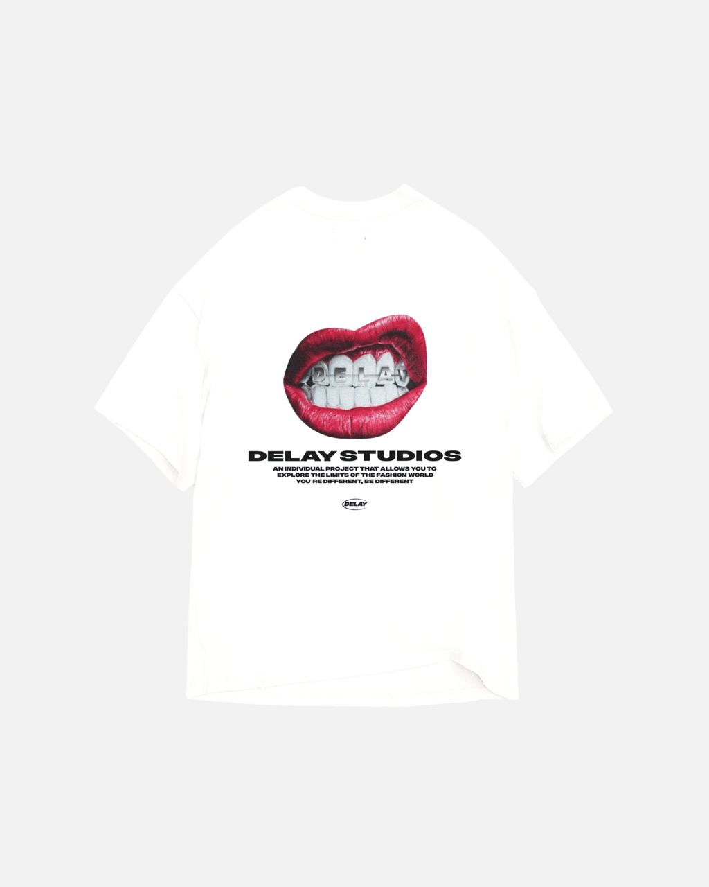 MOUTH WHITE T - SHIRT - Delaystudios