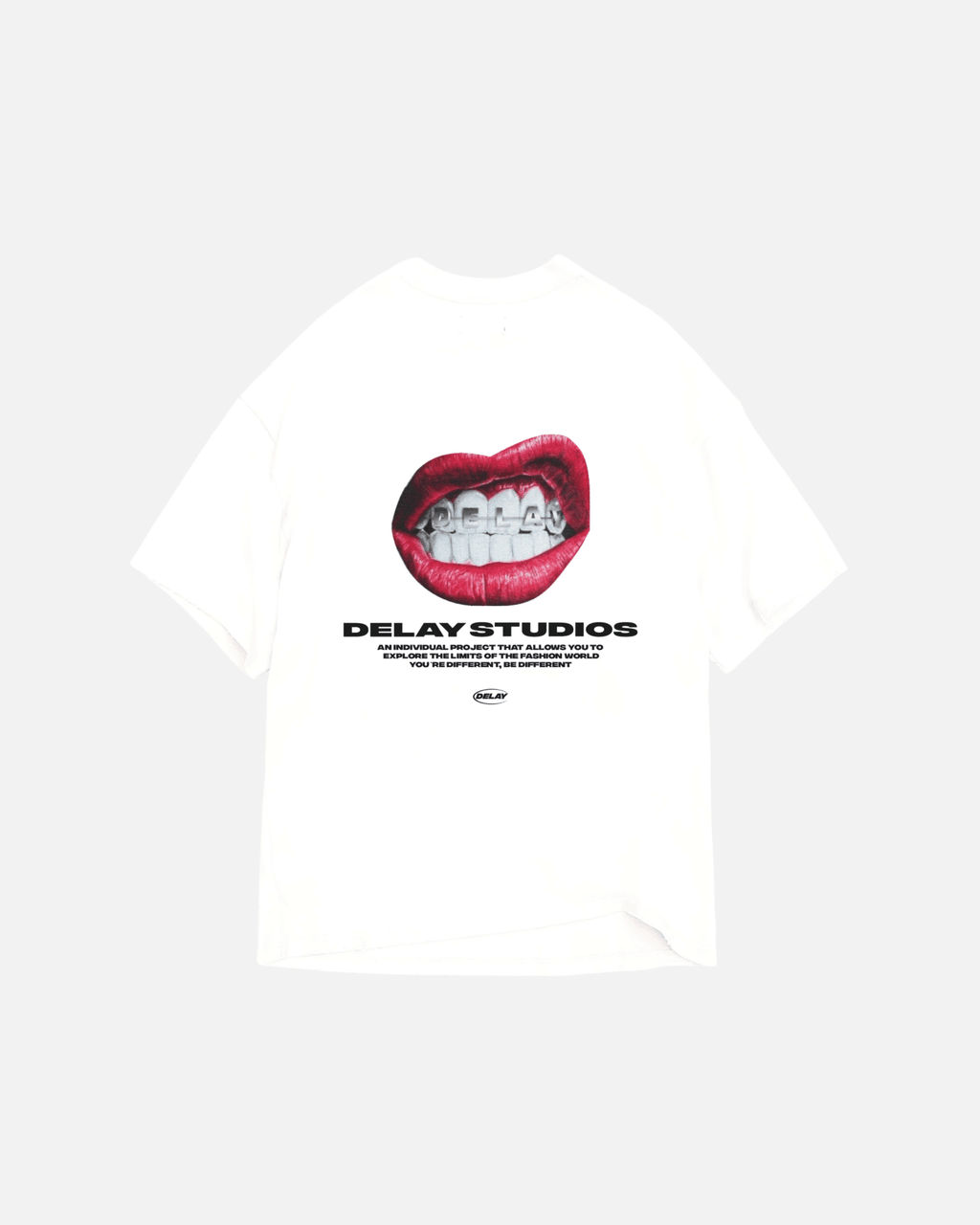 MOUTH WHITE T-SHIRT - Delaystudios