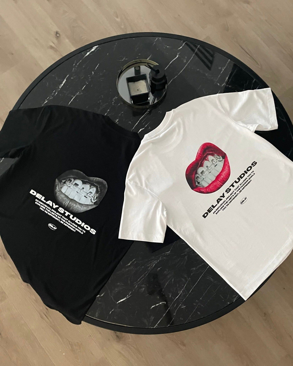 MOUTH WHITE T-SHIRT - Delaystudios