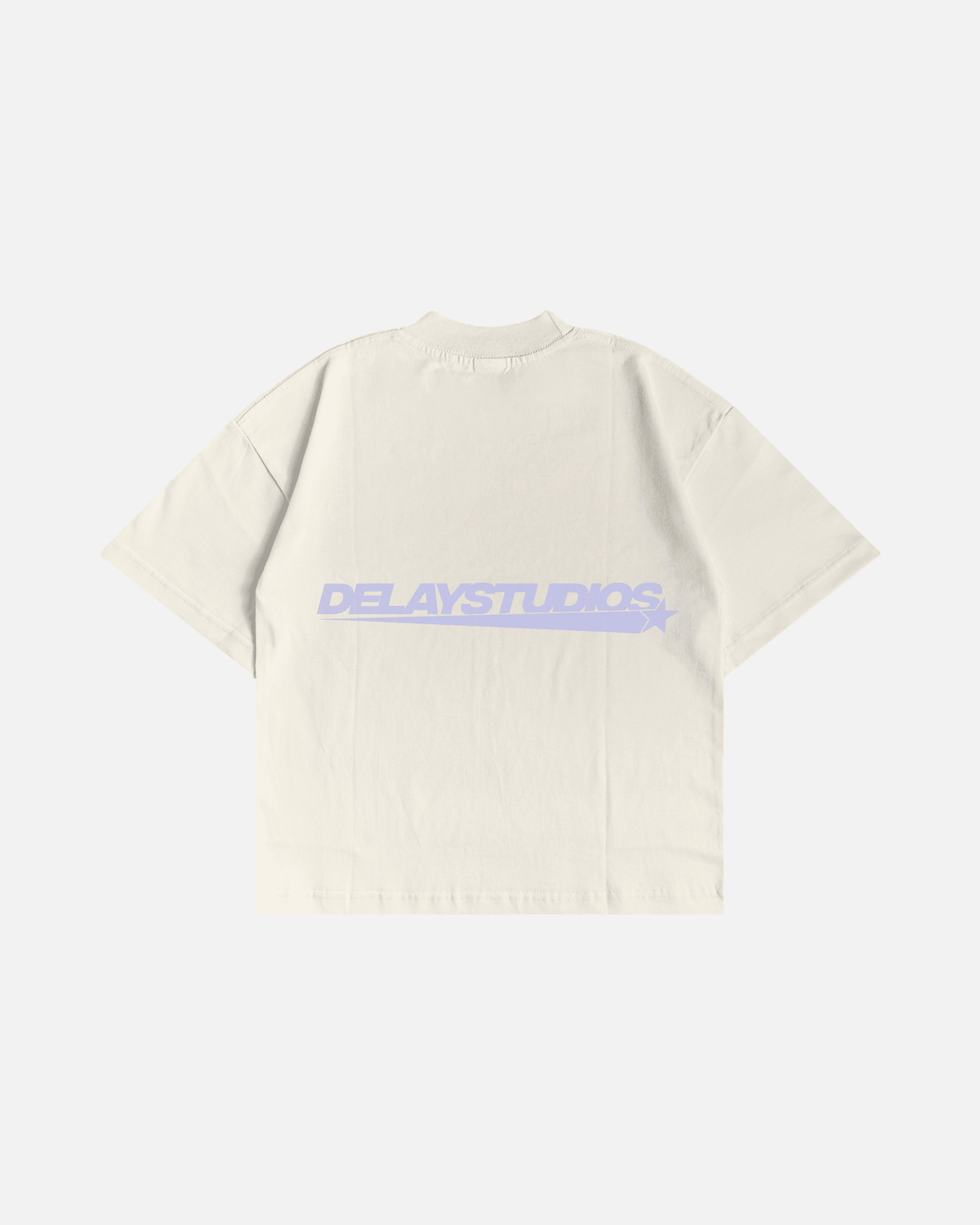 STAR ECRU BOXY T-SHIRT - Delaystudios